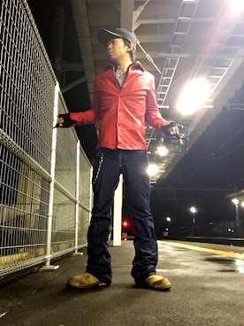 「VADEL（バデル）のアイテム」を使った、Masaki Amadaさん（メンズ・168cm）の冬コーディネート