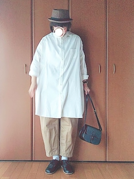 「SO（エスオー）のアイテム（シャツワンピース）」を使った、ベル‪︎‬‪︎☺︎さん（レディース・162cm）の春コーディネート