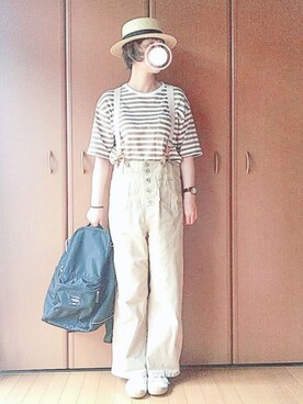 「INN-STANT（インスタント）のアイテム」を使った、ベル‪︎‬‪︎☺︎さん（レディース・162cm）の夏コーディネート