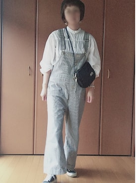 「ヒッコリー」｜「アイテム（ハンチング/ベレー帽）」を使った、ベル‪︎‬‪︎☺︎さん（レディース・162cm）の夏コーディネート