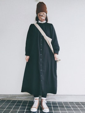 「MASTER&Co（マスターアンドコー）のアイテム（トートバッグ）」を使った、ベル‪︎‬‪︎☺︎さん（レディース・162cm）の冬コーディネート