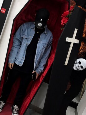 「wearhalloween2017」｜「アイテム（デニムジャケット）」を使った、Ryo-sukeさん（メンズ・165cm）の秋コーディネート