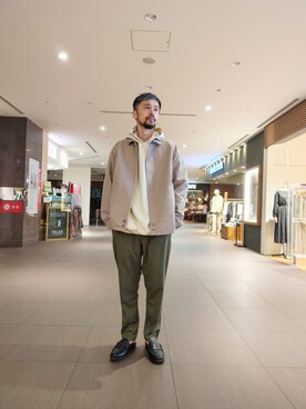 「アイテム（ブルゾン）」を使った、I.Tさん（メンズ・178cm・30代）の春コーディネート