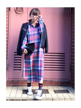 「smork（スモーク）のアイテム」を使った、ひぃたんさん（レディース・150cm）の秋コーディネート