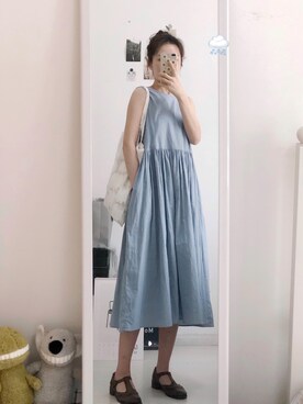 「日系休闲」｜「アイテム（ワンピース/ドレス）」を使った、_Rickyさん（レディース・166cm）の春コーディネート
