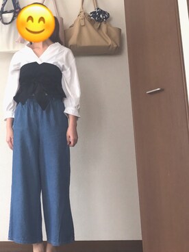 「one after another NICE CLAUP（ワンアフターアナザーナイスクラップ）のアイテム（その他）」を使った、みゆみゆさん（レディース・155cm）の秋コーディネート