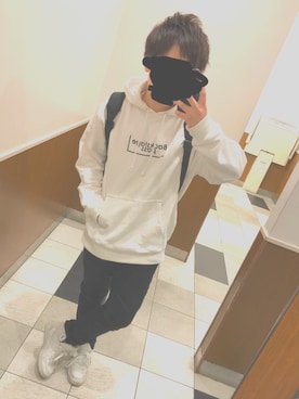 「Buffalo Bobs（バッファローボブズ）のアイテム（パーカー）」を使った、Naokiさん（メンズ・160cm）の冬コーディネート