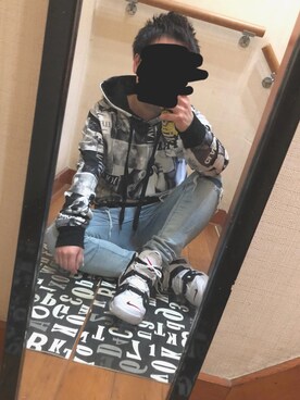 「Buffalo Bobs（バッファローボブズ）のアイテム（パーカー）」を使った、Naokiさん（メンズ・160cm）の春コーディネート