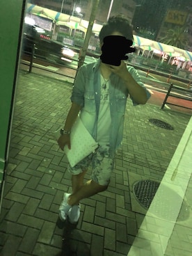 「DOWBL（ダブル）のアイテム」を使った、Naokiさん（メンズ・160cm）の秋コーディネート