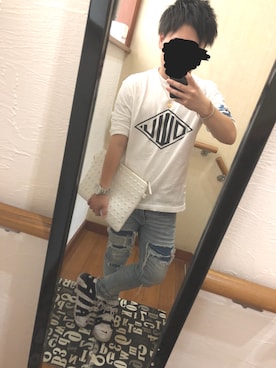 「DOWBL（ダブル）のアイテム」を使った、Naokiさん（メンズ・160cm）の秋コーディネート