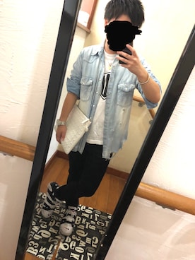 「DOWBL（ダブル）のアイテム」を使った、Naokiさん（メンズ・160cm）の秋コーディネート
