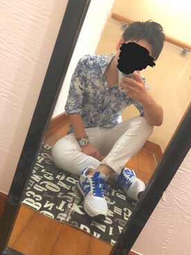 「Buffalo Bobs（バッファローボブズ）のアイテム（シャツ/ブラウス）」を使った、Naokiさん（メンズ・160cm）の夏コーディネート