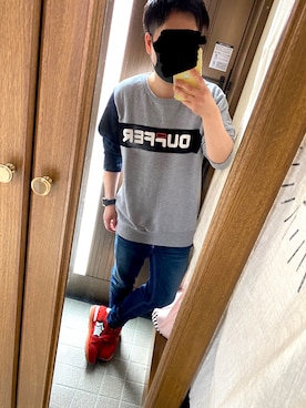 「ダファー」｜「アイテム（スウェット）」を使った、Naokiさん（メンズ・160cm）の春コーディネート