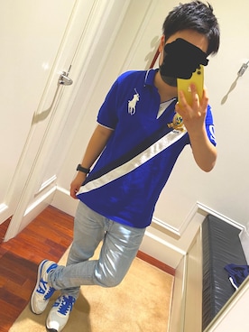 「GOSTAR DE FUGA（ゴスタール ジフーガ）のアイテム（パンツ）」を使った、Naokiさん（メンズ・160cm）の夏コーディネート