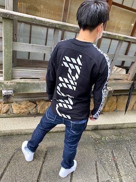 「GOSTAR DE FUGA（ゴスタール ジフーガ）のアイテム（パンツ）」を使った、Naokiさん（メンズ・160cm）の秋コーディネート