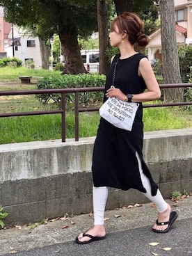 「LAKOLE（ラコレ）のアイテム（バッグ）」を使った、kaco…＊さん（レディース・160cm）の夏コーディネート
