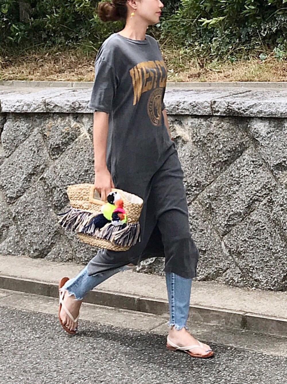 PIPPICHICピッピシック かごバッグ Pippichicのかごバッグを使った人気ファッションコーディネート
