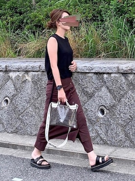 「LAKOLE（ラコレ）のアイテム（アクセサリー）」を使った、kaco…＊さん（レディース・160cm）の夏コーディネート