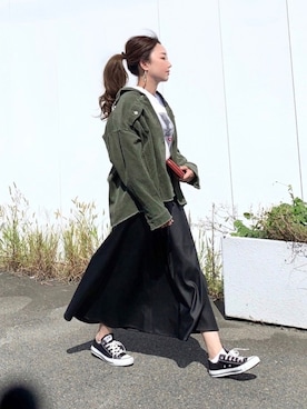 「LAKOLE（ラコレ）のアイテム（アクセサリー）」を使った、kaco…＊さん（レディース・160cm）の秋コーディネート