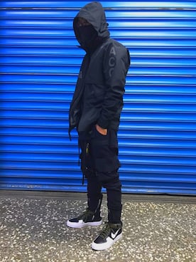 「NIKE ACG（ナイキエィシージー）のアイテム（ジャケット/アウター）」を使った、Kato Liaoさん（メンズ・173cm）の春コーディネート