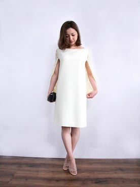 「アイテム（ドレス、ベージュ系）」を使った、GIRL_staffさん（レディース・158cm）の春コーディネート