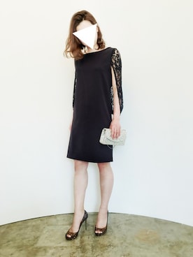 「アイテム（ドレス、ブラック系）」を使った、GIRL_staffさん（レディース・158cm）の春コーディネート