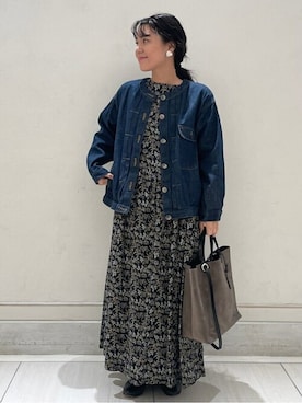 「BEARDSLEY（ビアズリー）のアイテム（ブルゾン）」を使った、izuuum7さん（レディース・150cm）の秋コーディネート
