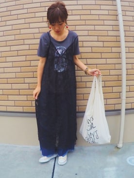 「CIBONE（シボネ）のアイテム（バッグ）」を使った、risaさん（レディース・157cm）の春コーディネート