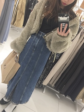 risaさん（レディース・157cm）の冬コーディネート