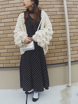 「Schwe Amour（シュベアムール）のアイテム」を使った、risaさん（レディース・157cm）の春コーディネート