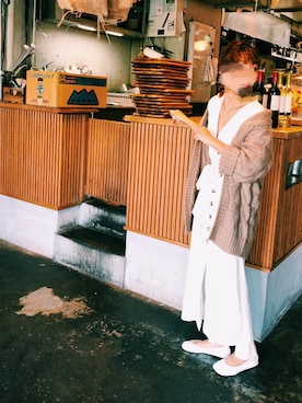 「アイテム（シャツワンピース）」を使った、risaさん（レディース・157cm・20代）の秋コーディネート