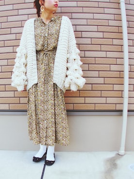 「Schwe Amour（シュベアムール）のアイテム」を使った、risaさん（レディース・157cm）の冬コーディネート