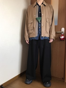 「JOHN LAWRENCE SULLIVAN（ジョンローレンスサリバン）のアイテム（財布/小物）」を使った、たかてぃんさん（メンズ・166cm）の秋コーディネート