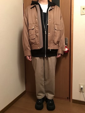 「superNova.（スーパーノヴァ）のアイテム（ジャケット/アウター）」を使った、たかてぃんさん（メンズ・166cm）の冬コーディネート