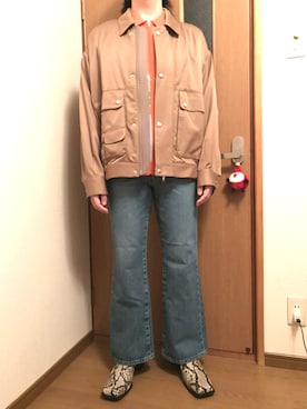 「superNova.（スーパーノヴァ）のアイテム（ジャケット/アウター）」を使った、たかてぃんさん（メンズ・166cm）の冬コーディネート