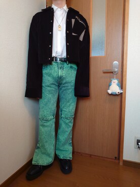 「liberum（リベルム）のアイテム（ジャケット/アウター）」を使った、たかてぃんさん（メンズ・166cm）の春コーディネート