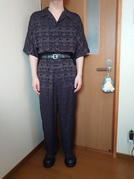 「superNova.（スーパーノヴァ）のアイテム（パンツ）」を使った、たかてぃんさん（メンズ・166cm）の夏コーディネート