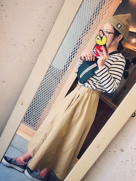 「シンプルおしゃれが好き」｜「アイテム（スリッポン）」を使った、maricoさん（レディース・175cm）の秋コーディネート