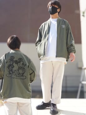「アイテム（ブルゾン）」を使った、ichkidsさん（メンズ・165cm・30代）の春コーディネート