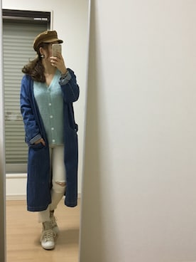 「ドラフトアングリッド」｜「アイテム（その他アウター）」を使った、kaorin☆さん（レディース・156cm）の春コーディネート