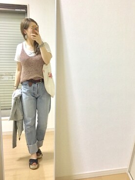 「LE SOUK（ルスーク）のアイテム」を使った、kaorin☆さん（レディース・156cm）の夏コーディネート