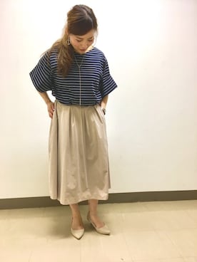 「CRUCIANI（クルチアーニ）のアイテム（アクセサリー）」を使った、kaorin☆さん（レディース・156cm）の夏コーディネート
