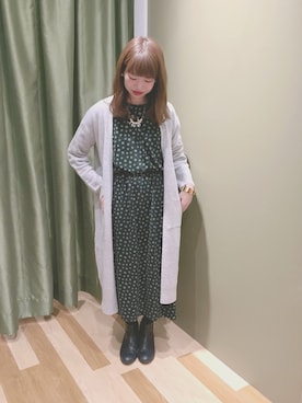 「みどり」｜「アイテム（ジャケット/アウター）」を使った、miho fujimotoさん（レディース・154cm）の冬コーディネート