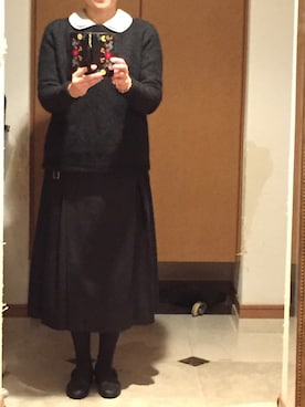 はらさとさん（レディース・163cm）の冬コーディネート