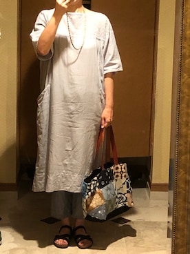 「ADIEU TRISTESSE（アデュートリステス）のアイテム（パンツ）」を使った、はらさとさん（レディース・163cm）の秋コーディネート