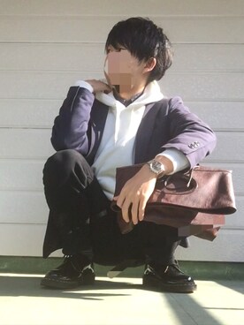 Hirokazu使用「ユニクロ（MEN コンフォートジャケット（柄））」的時尚穿搭