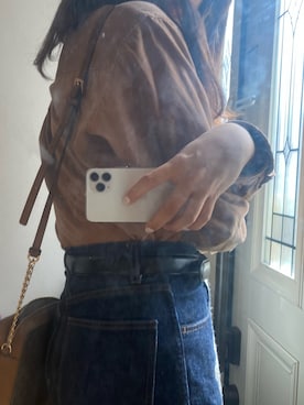 「MichaelKors」｜「アイテム（PC・スマホグッズ/家電）」を使った、ぽんさん（レディース・162cm）の春コーディネート