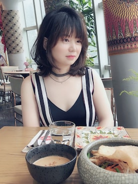 「アイテム（つなぎ/オールインワン、その他）」を使った、elysetomatoさん（レディース・163cm）の夏コーディネート