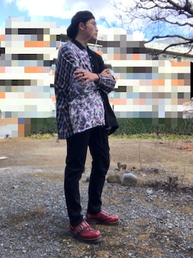 「Y's（ワイズ）のアイテム（帽子）」を使った、rex139(介護福祉士)さん（メンズ・177cm）の冬コーディネート