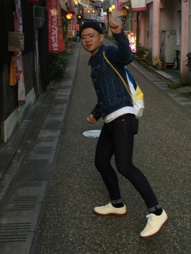 「earth music&ecology（アースミュージックアンドエコロジー）のアイテム」を使った、🌟ぴかちゃん🌟低身長さん（メンズ・166cm）の春コーディネート